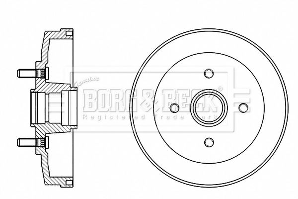 BORG & BECK Jarrurumpu BBR7249